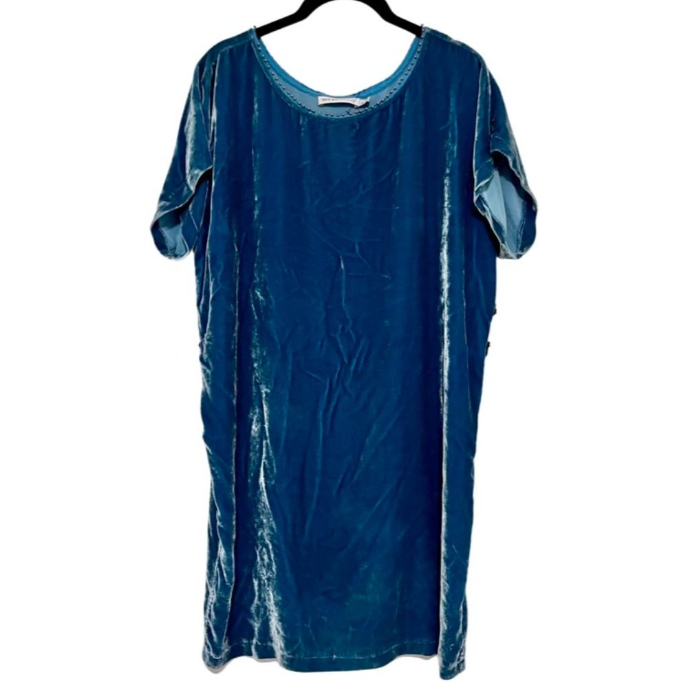 SEE BY CHLOE - VELVET TEAL DRESS